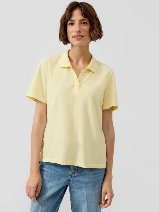 Foto van product Katoenen piqué polo s.Oliver geel