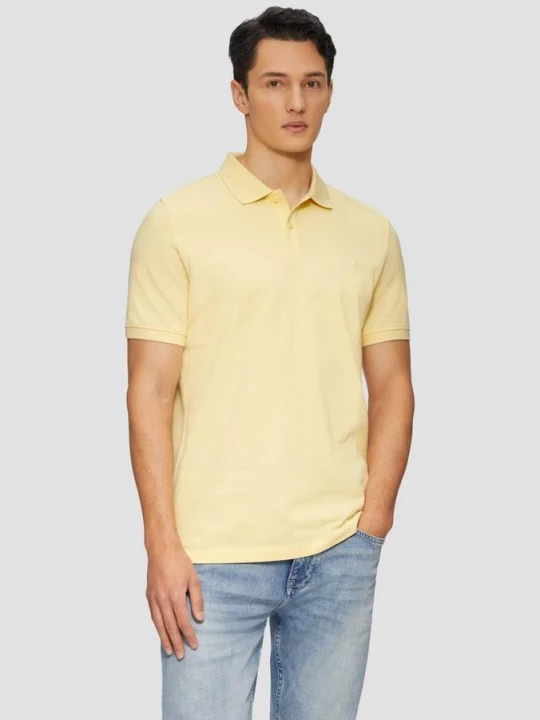 Foto van product Katoenen piqué polo s.Oliver geel