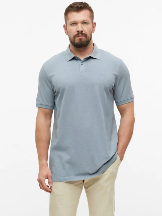 Foto van product Katoenen piqué polo s.Oliver grijs