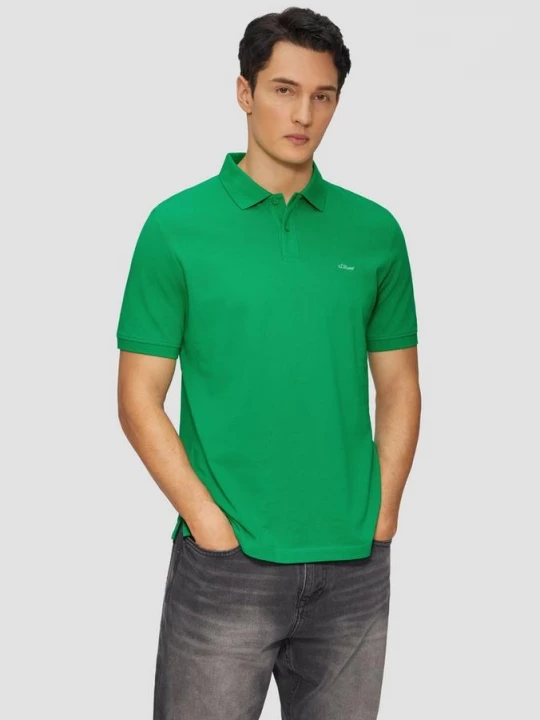 Foto van product Katoenen piqué polo s.Oliver groen