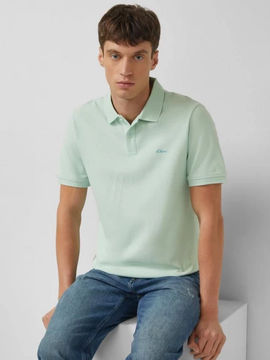 Foto van product Katoenen piqué polo s.Oliver groen