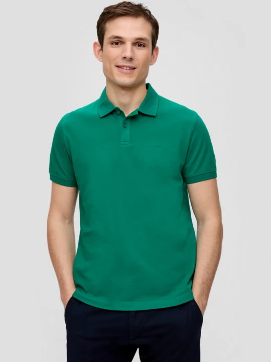 Foto van product Katoenen piqué polo s.Oliver groen