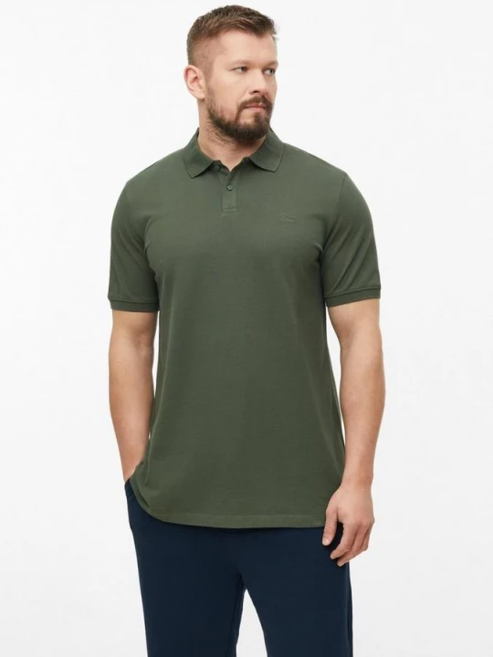Foto van product Katoenen piqué polo s.Oliver olijfgroen