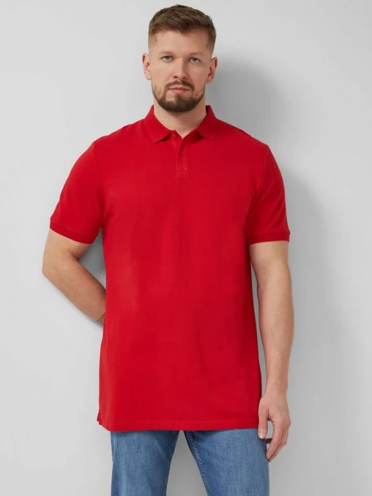 Foto van product Katoenen piqué polo s.Oliver rood