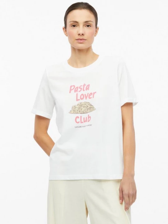 Foto van product Katoenen shirt met frontprint s.Oliver wit