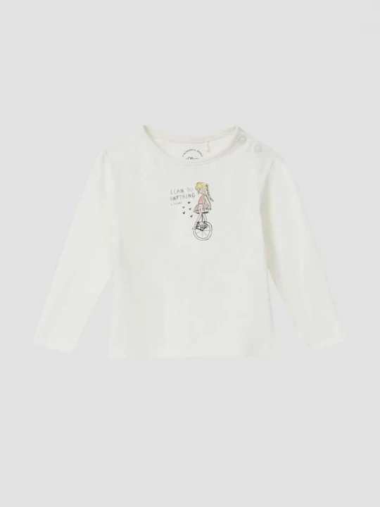 Foto van product Katoenen shirt met lange mouwen en print op de voorkant s.Oliver