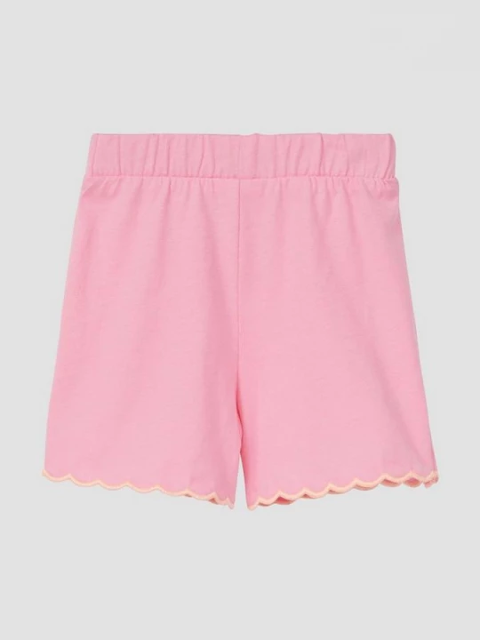 Foto van product Katoenen short met geschulpte rand en elastische band s.Oliver roze