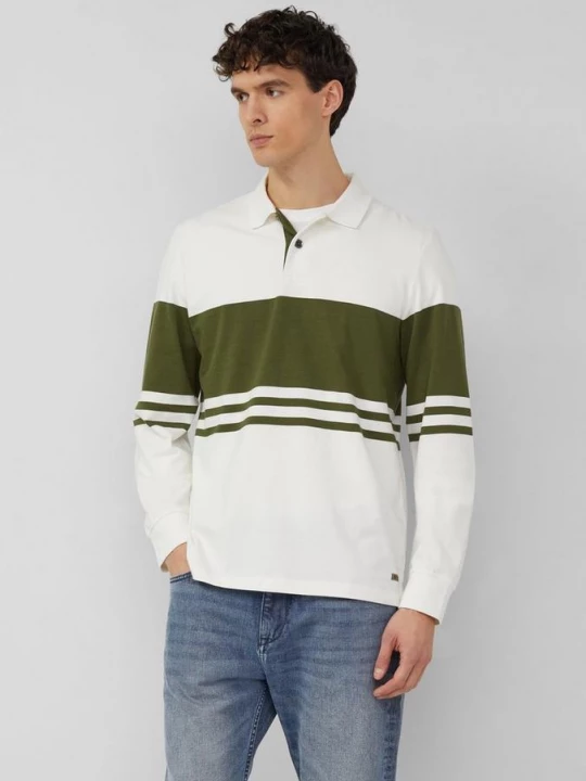 Foto van product Katoenen sweater met polokraag en knoopsluiting s.Oliver