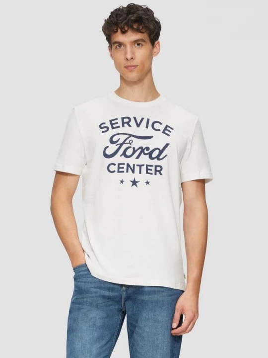 Foto van product Katoenen T-shirt met Ford®-print s.Oliver wit