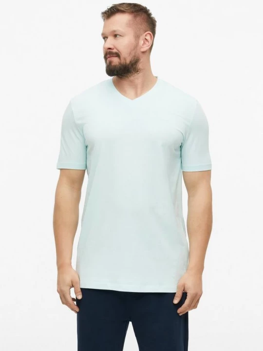 Foto van product Katoenen T-shirt met logoprint en V-hals s.Oliver
