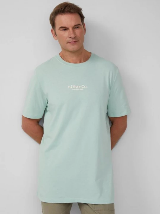 Foto van product Katoenen T-shirt met logoprint s.Oliver