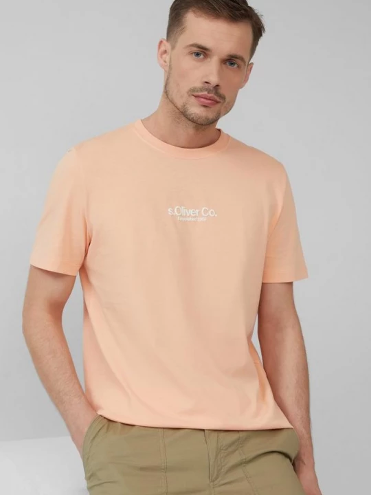 Foto van product Katoenen T-shirt met logoprint s.Oliver