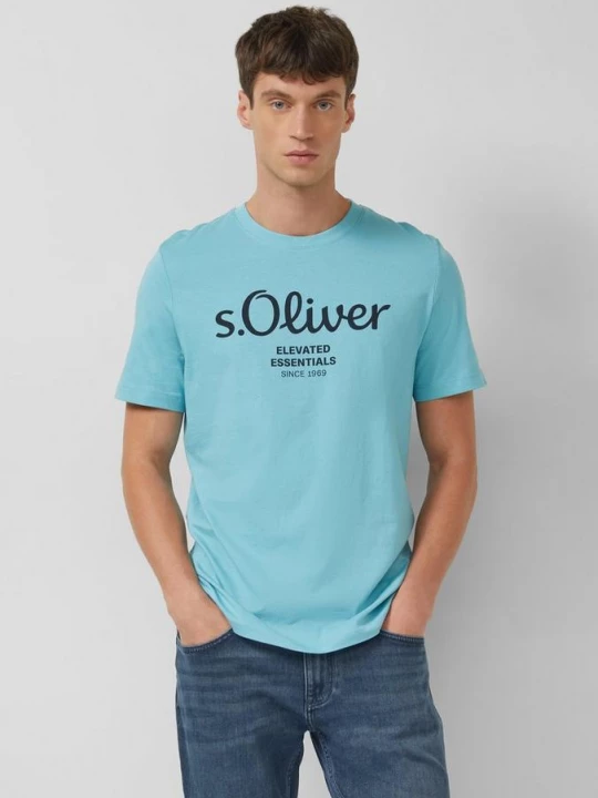 Foto van product Katoenen T-shirt met logoprint s.Oliver