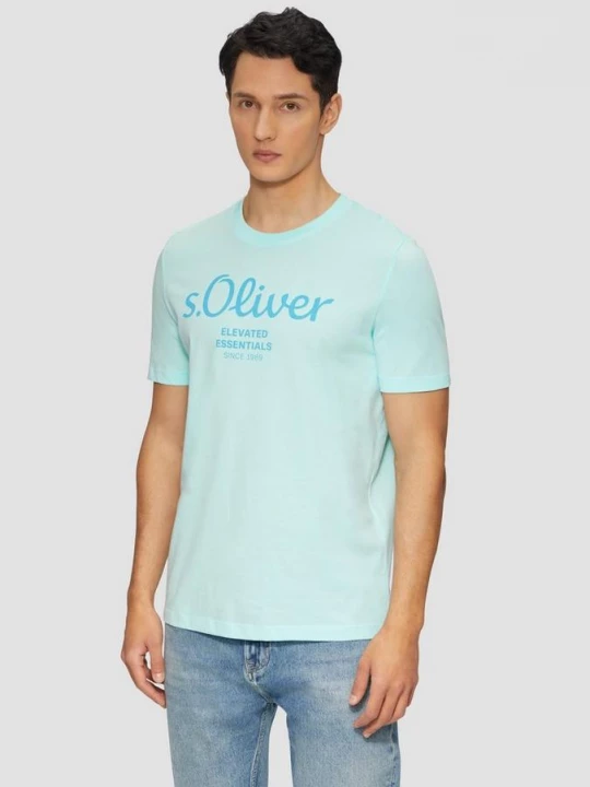 Foto van product Katoenen T-shirt met logoprint s.Oliver