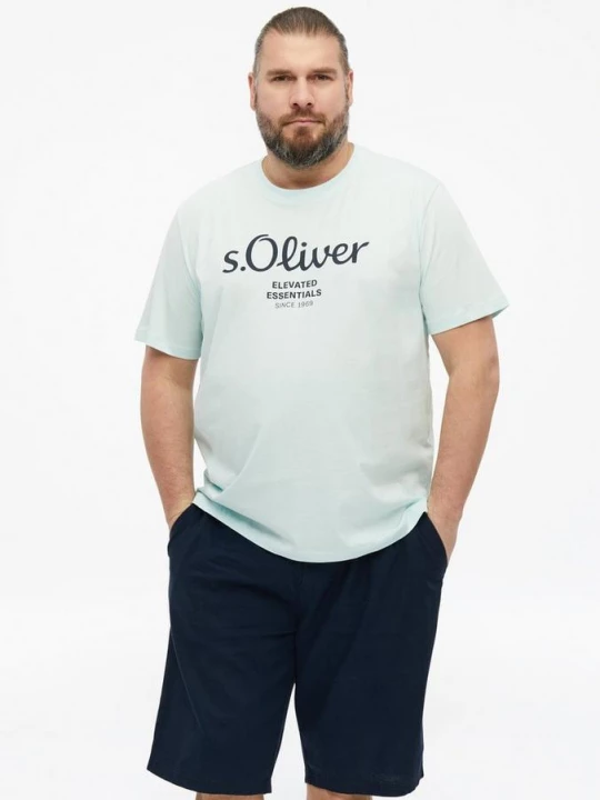 Foto van product Katoenen T-shirt met logoprint s.Oliver