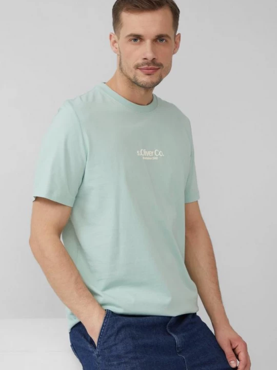 Foto van product Katoenen T-shirt met logoprint s.Oliver