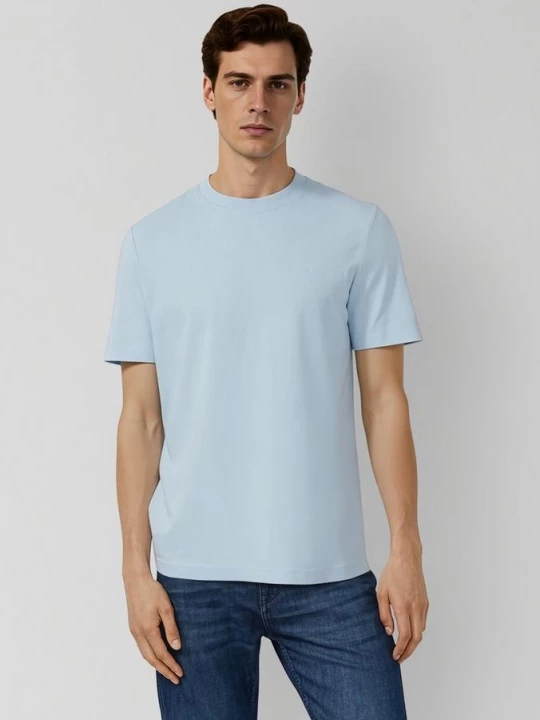 Foto van product Katoenen T-shirt met logoprint s.Oliver blauw