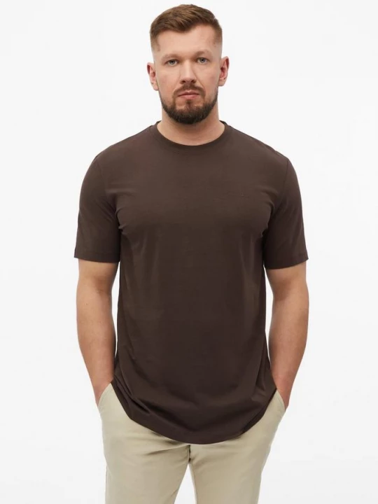 Foto van product Katoenen T-shirt met logoprint s.Oliver bruin