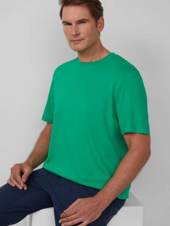 Foto van product Katoenen T-shirt met logoprint s.Oliver groen