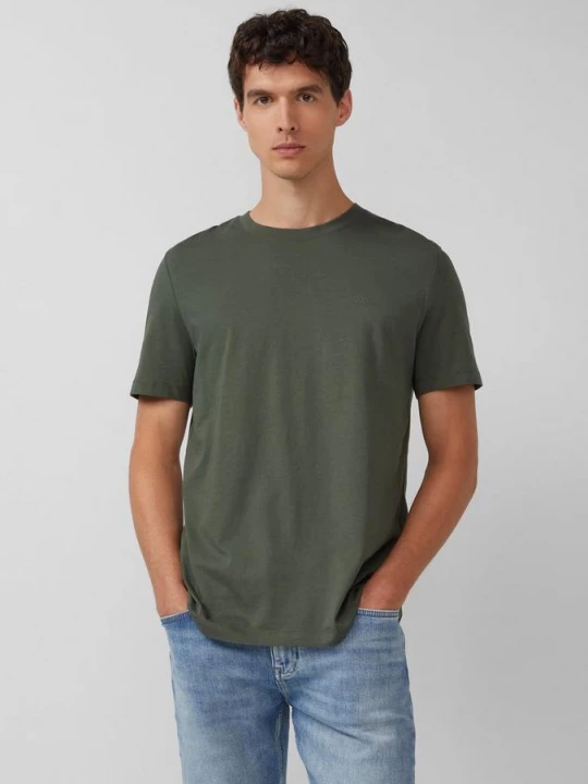 Foto van product Katoenen T-shirt met logoprint s.Oliver olijfgroen