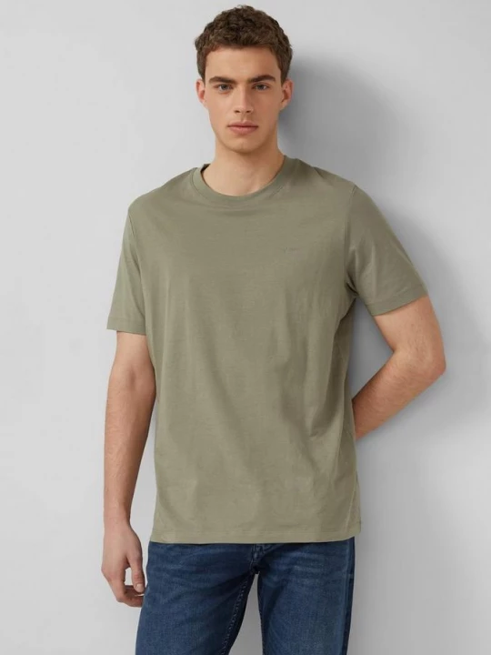 Foto van product Katoenen T-shirt met logoprint s.Oliver olijfgroen