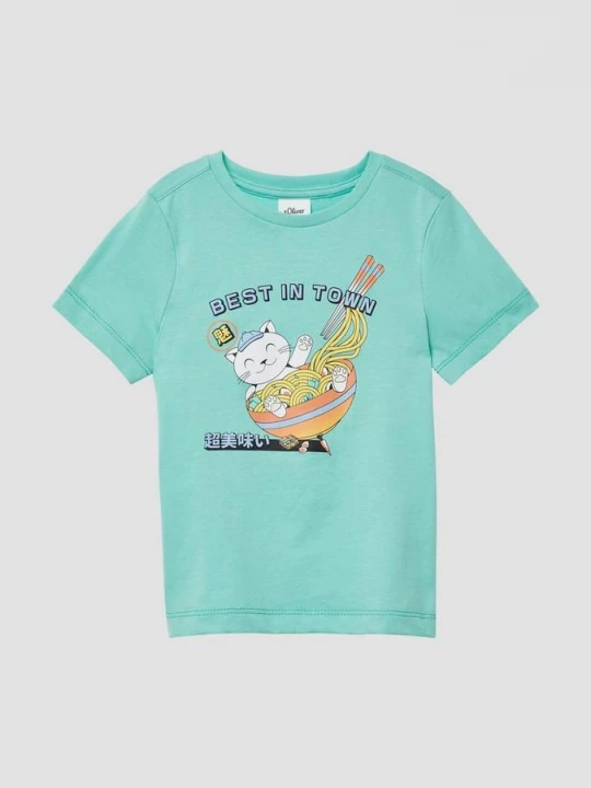 Foto van product Katoenen T-shirt met motiefprint s.Oliver