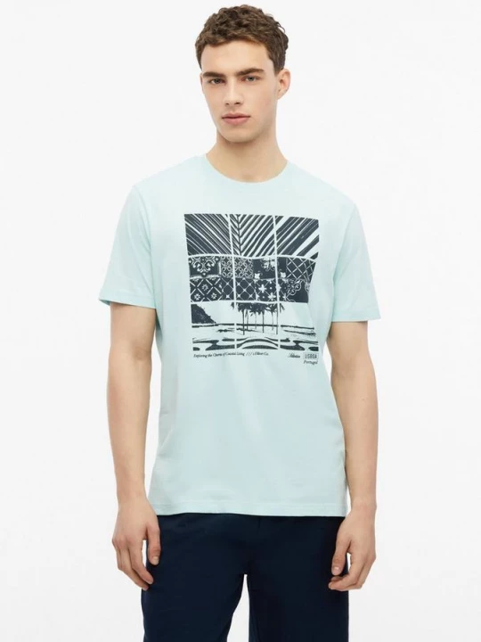 Foto van product Katoenen T-shirt met print aan de voorkant s.Oliver