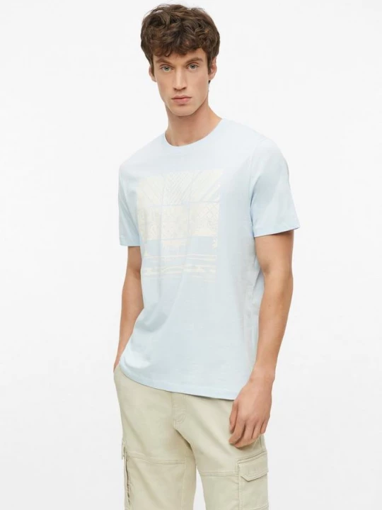 Foto van product Katoenen T-shirt met print aan de voorkant s.Oliver blauw