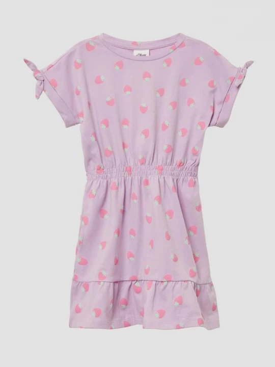 Foto van product Katoenen T-shirt met print all-over en plooitjes s.Oliver