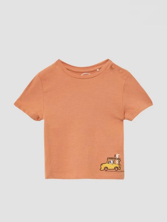 Foto van product Katoenen T-shirt met print en borduursel s.Oliver
