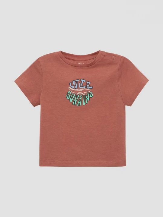 Foto van product Katoenen T-shirt met print op de voorkant s.Oliver rood