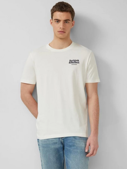 Foto van product Katoenen T-shirt met print op voorzijde s.Oliver crème