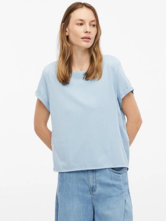 Foto van product Katoenen T-shirt met relaxte pasvorm s.Oliver blauw