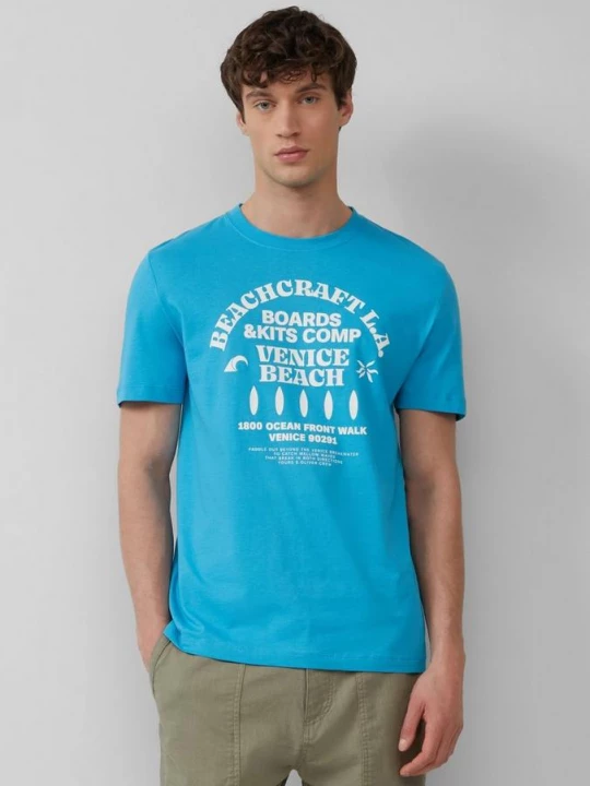 Foto van product Katoenen T-shirt met ronde hals en artwork s.Oliver