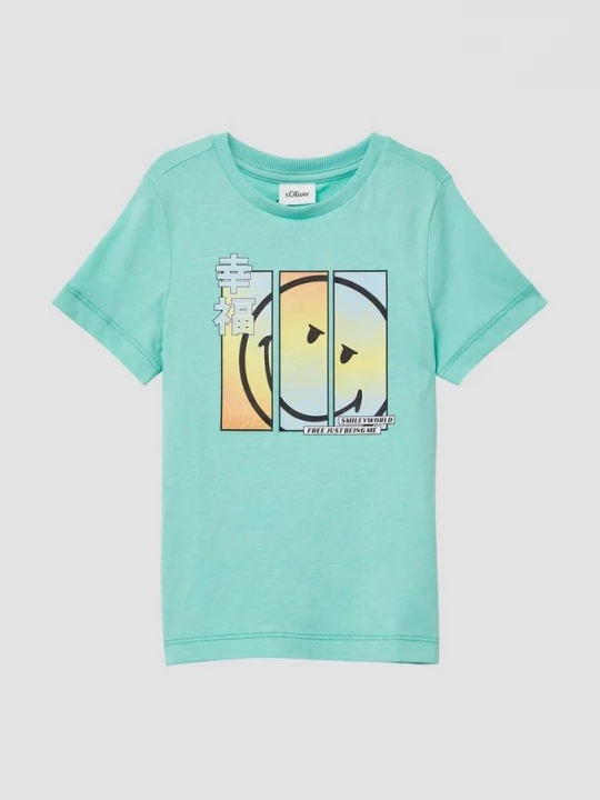 Foto van product Katoenen T-shirt met Smiley® print s.Oliver