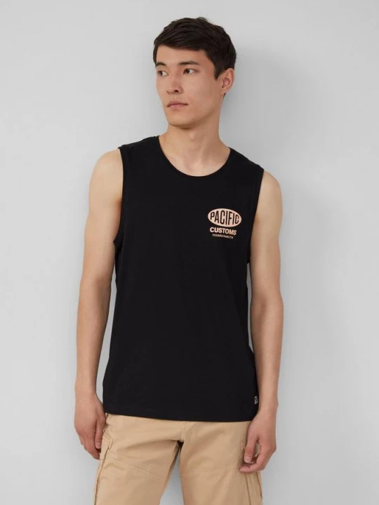 Foto van product Katoenen tanktop met print op de voorkant s.Oliver zwart