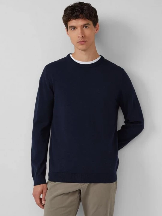 Foto van product Katoenen trui met geborduurd logo s.Oliver blauw