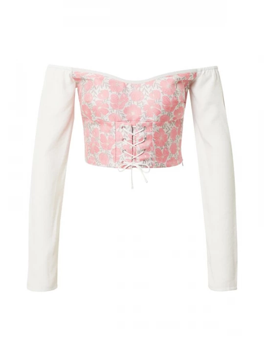 Foto van product Katy Perry exclusive for ABOUT YOU Blouse 'Kim' rosa / natuurwit