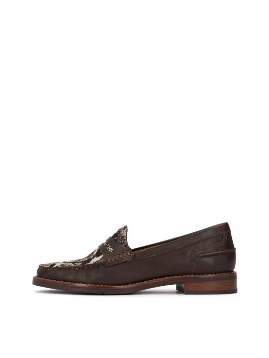 Foto van product Kazar Mocassins crème / donkerbruin