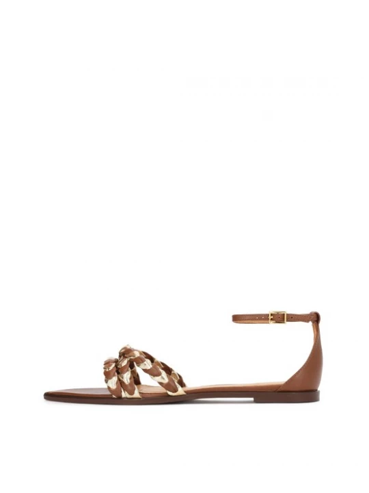 Foto van product Kazar Sandalen met riem bruin / goud