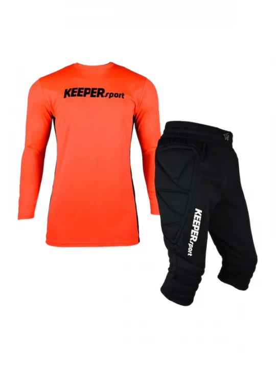 Foto van product KEEPERsport Trainingspak kreeft / zwart / wit