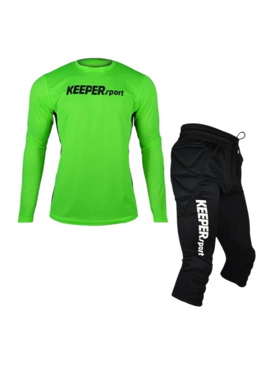 Foto van product KEEPERsport Trainingspak limoen / zwart / wit