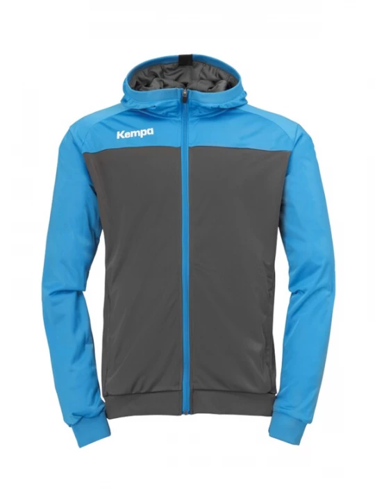 Foto van product KEMPA Sportjas azuur / antraciet / wit