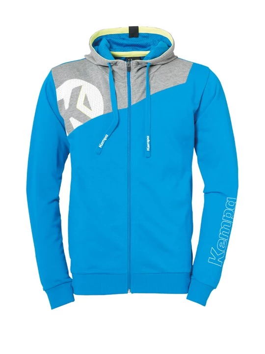 Foto van product KEMPA Sportsweatvest 'Core. 2.0' azuur / grijs gemêleerd / wit