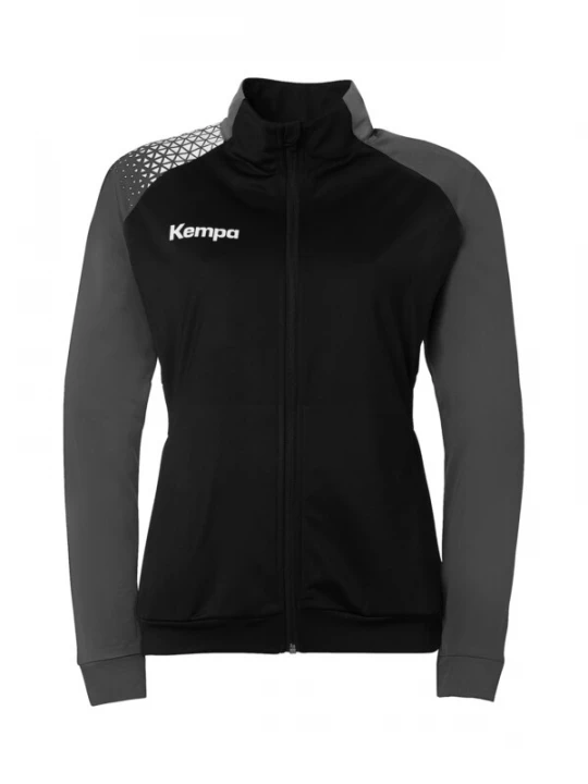 Foto van product KEMPA Trainingsjack 'Ambition 28' donkergrijs / zwart / wit