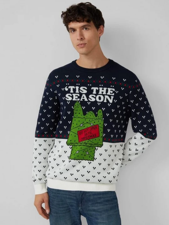 Foto van product Kersttrui van puur katoen met Peanuts®-motief s.Oliver