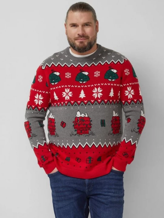 Foto van product Kersttrui van puur katoen met Peanuts®-motief s.Oliver
