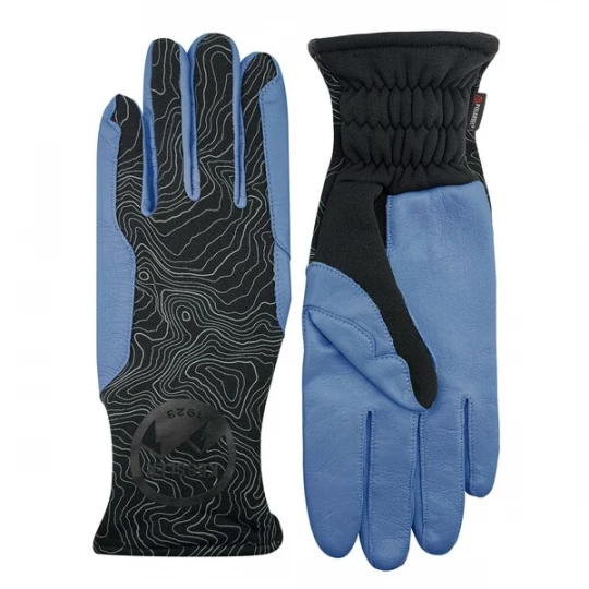 Foto van product KESSLER Vingerhandschoenen lichtblauw / zwart / wit