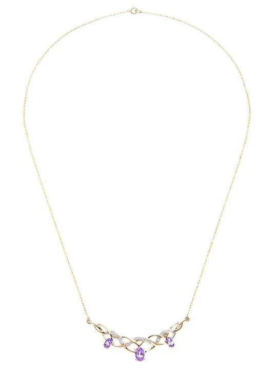 Foto van product Ketting Diamant Exquis paars