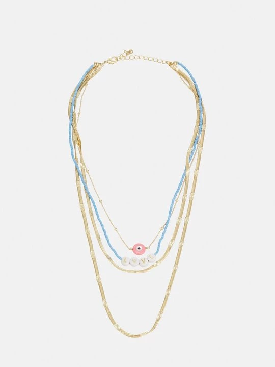 Foto van product Ketting Pieces goudkleurig